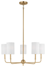 Foxdale LED Chandelier, Satin Brass