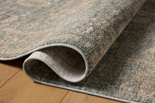 Loloi Priscilla Blue / Sand 18" x 18" Sample Rug