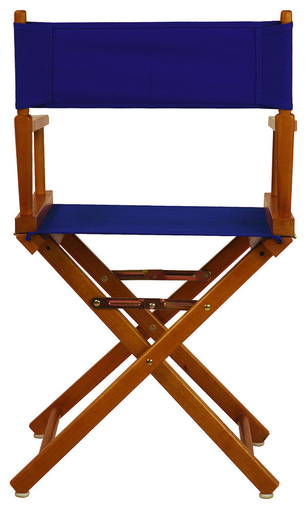 018" Director's Chair Honey Oak Frame-Royal Blue Canvas