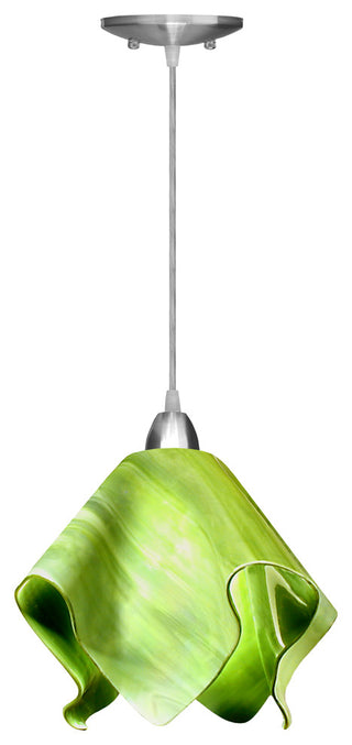 Jezebel Radiance Flame Large Pendant, Grass Green