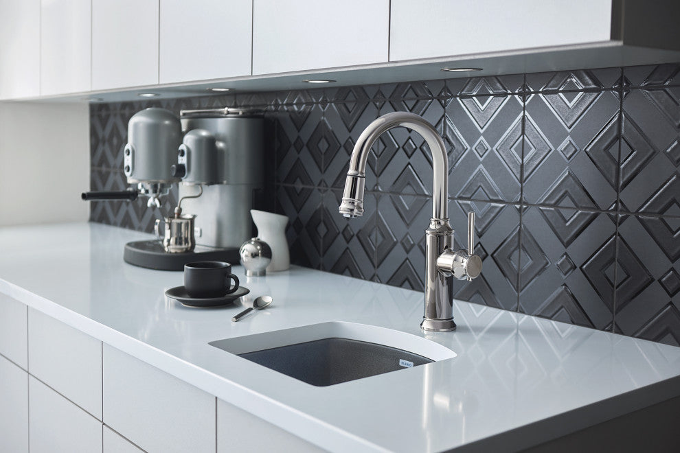 Blanco 441477 Silgranit Dual Mount Bar Sink - Cinder
