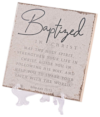 Tabletop Tile Baptized In Christ 6x6