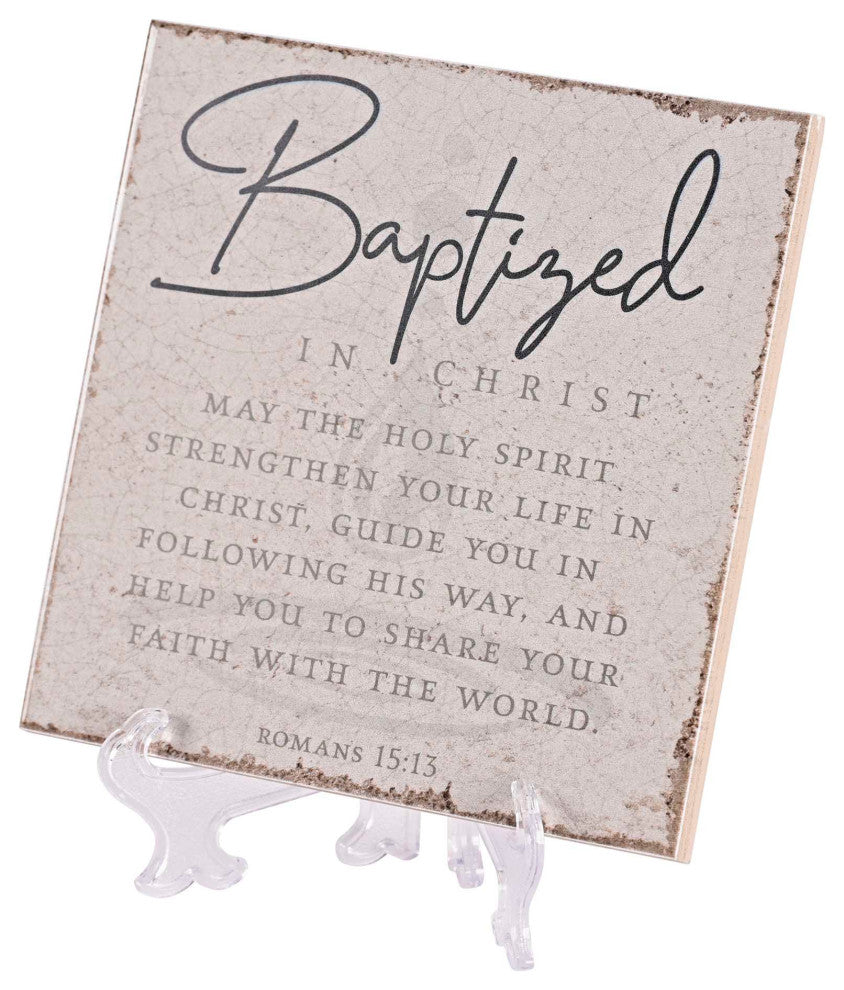 Tabletop Tile Baptized In Christ 6x6