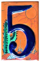 Desert Talavera Ceramic House Number Five