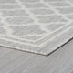 Shaila Transitional Geometric Gray/Cream Indoor/Outdoor Area Rug, 8'x10'