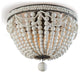 Malibu Flush Mount, Weathered White