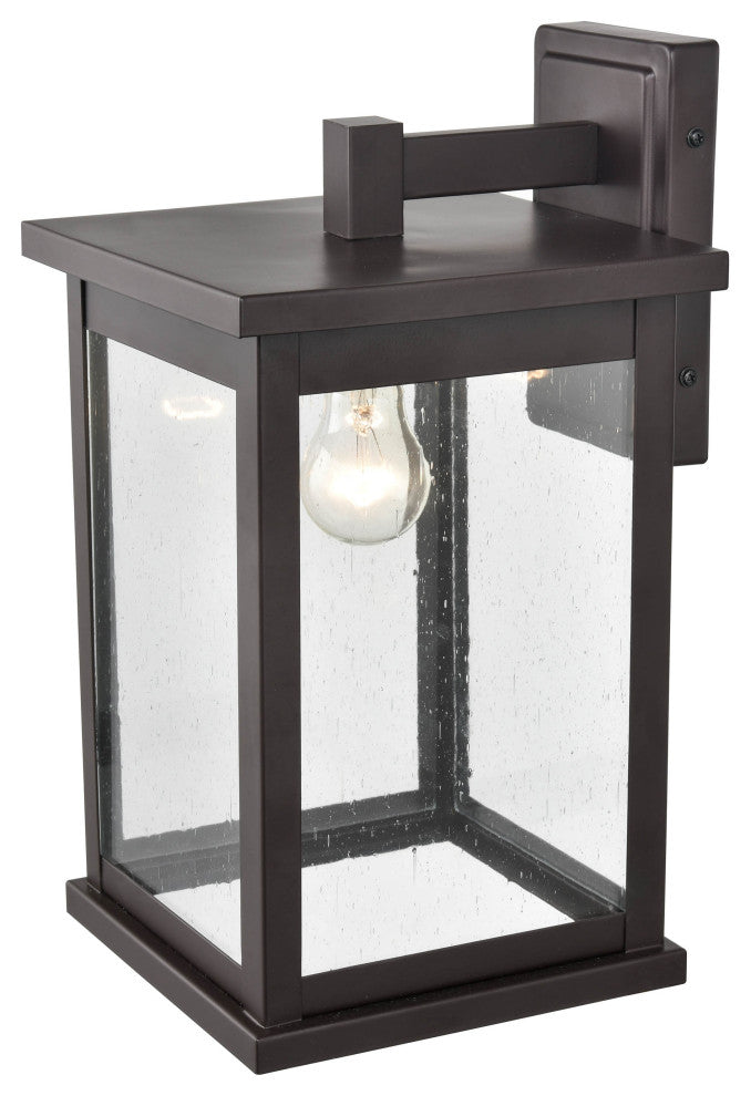 1 Light 8.5 in. Powder Coat Bronze Outdoor
