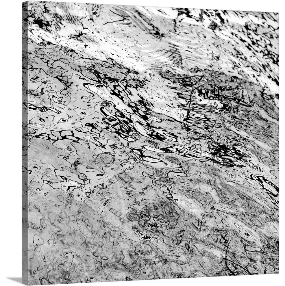 "Liquid Metal II" Wrapped Canvas Art Print, 20"x20"x1.5"