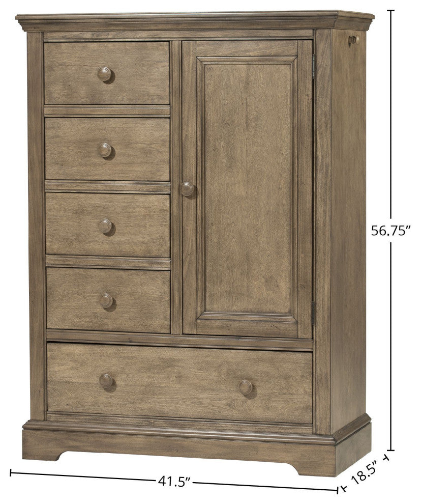 Hanley Wood Chifferobe, Cashew