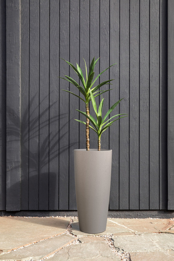 Veradek Pure Series Selena 28" Planter, Gray, 28 in. - One Pack