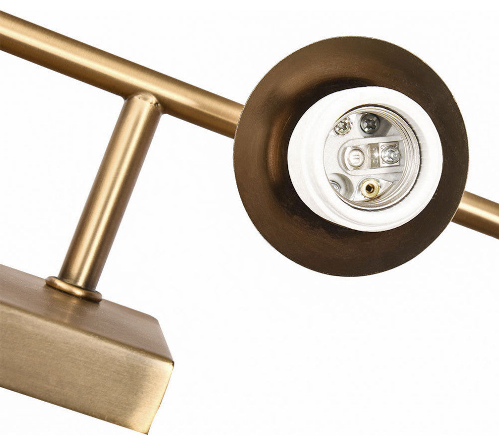 Modern Bathroom Dimmable Vanity Light, Gold, 4 Light