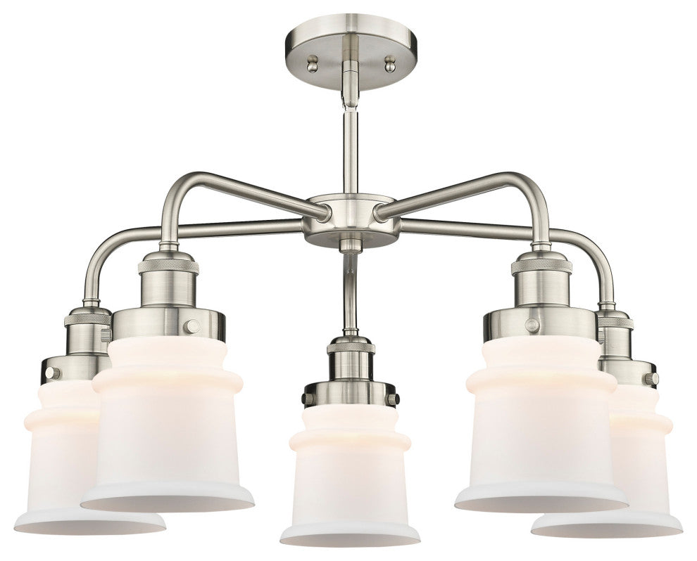 Innovations Lighting 916-5CR-15-24 Canton Chandelier Canton 5 - Polished Nickel