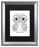 Hello Angel 'Trevor' Art, Silver Frame, Black Mat, 20x16