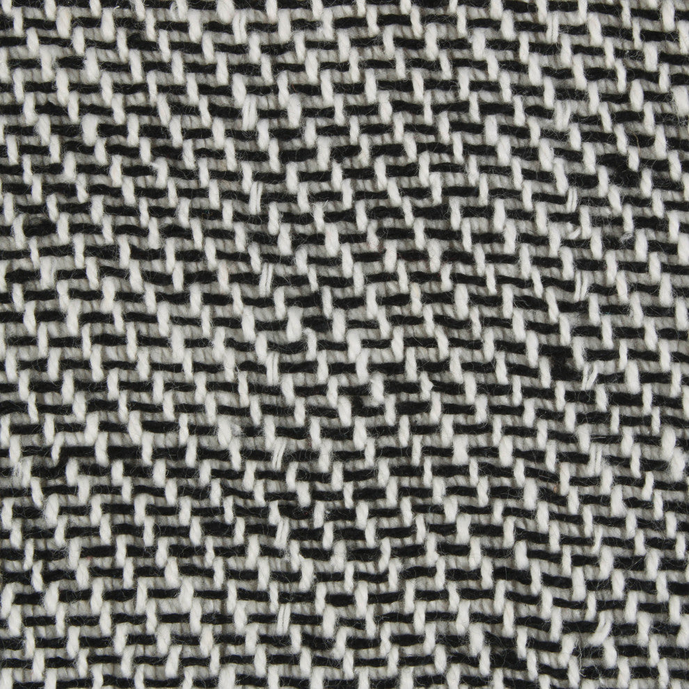 Black Four Square Throw