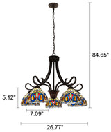 Serenity Victorian-Style 5 Light Large Chandelier 27" Wide
