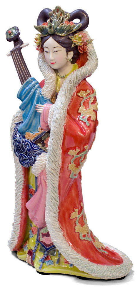 Chinese Porcelain Figurine, Lady Zhao Jun