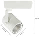 JESCO 1-Light COB LED H Track Head Fixture 20 Degree Beam Angle 3000K, White
