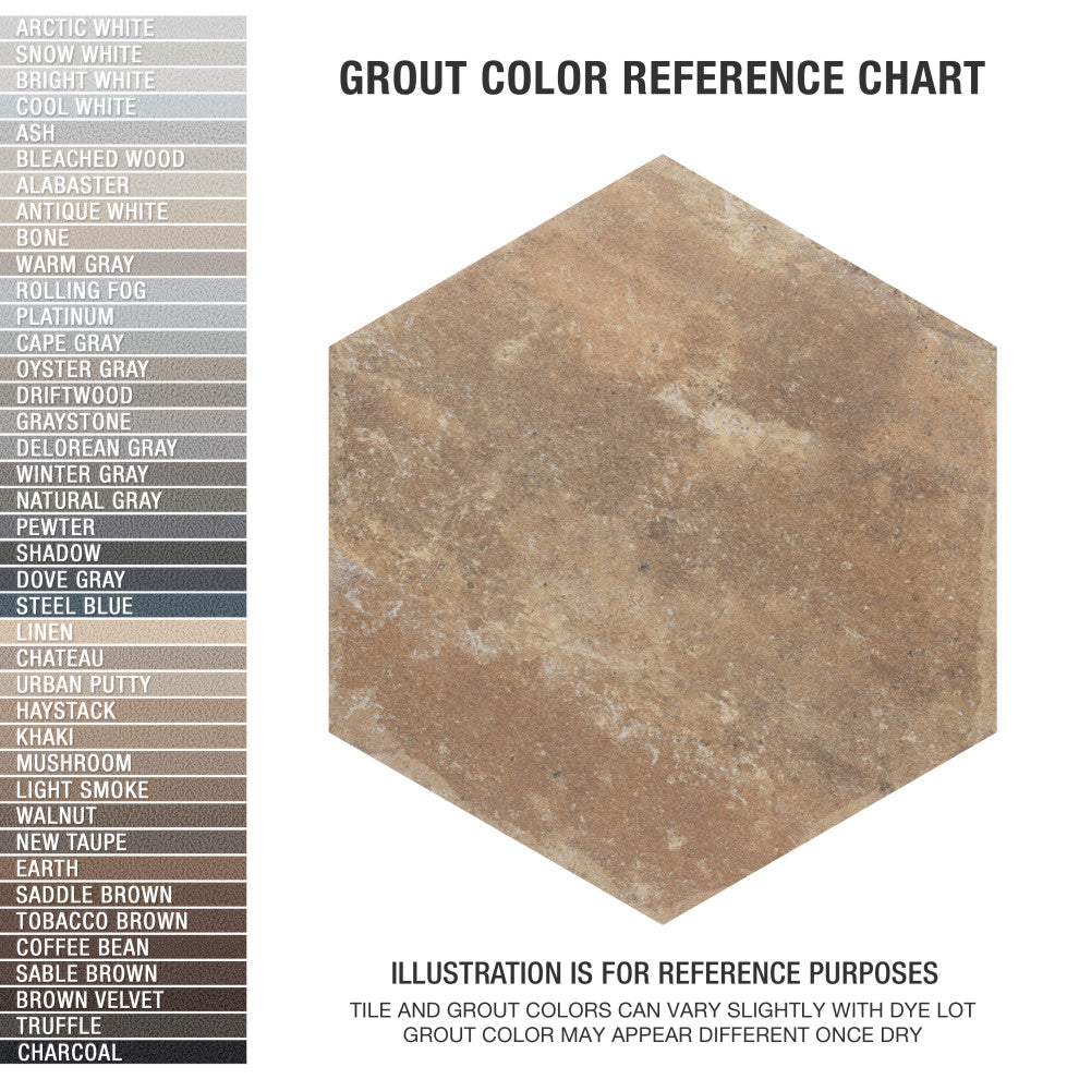 Brickyard Hex Beige Porcelain Floor and Wall Tile