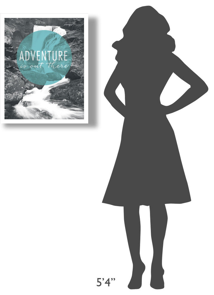 "Adventure is Out There" Digital Paper Print by Laura Marshall, 22"x26"