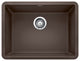 Blanco Precis Silgranit 24" Single Bowl Kitchen Sink, Cafe Brown