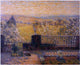 Henri Le Sidaner Terrace in Springtime, 20"x25" Gallery Wrapped Canvas Print