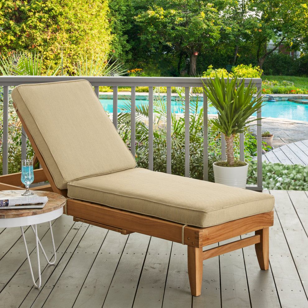 Mozaic Home Spectrum Sand Outdoor/Indoor Chaise Lounge Cushion 79x25x3"