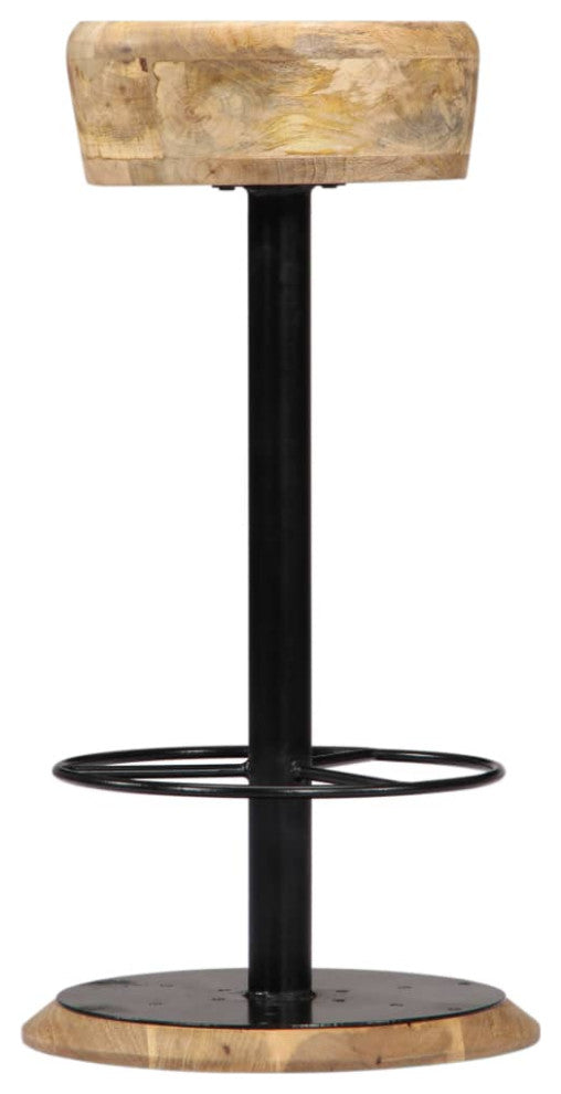 Vidaxl Bar Stools 2-Piece Solid Mango Wood