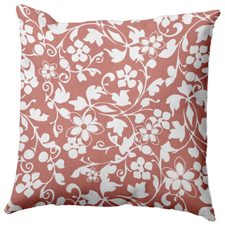 Evelyn Decorative Throw Pillow, Rusty Mauve, 18"x18"