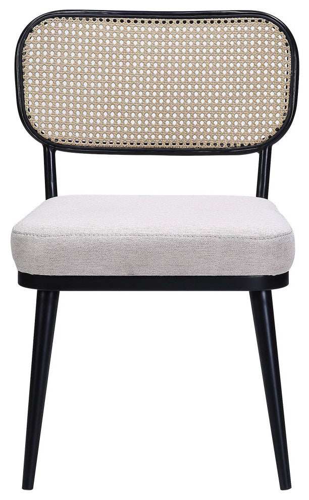 ACME Frydel 3-Piece Set Table and Chairs, Black Finish