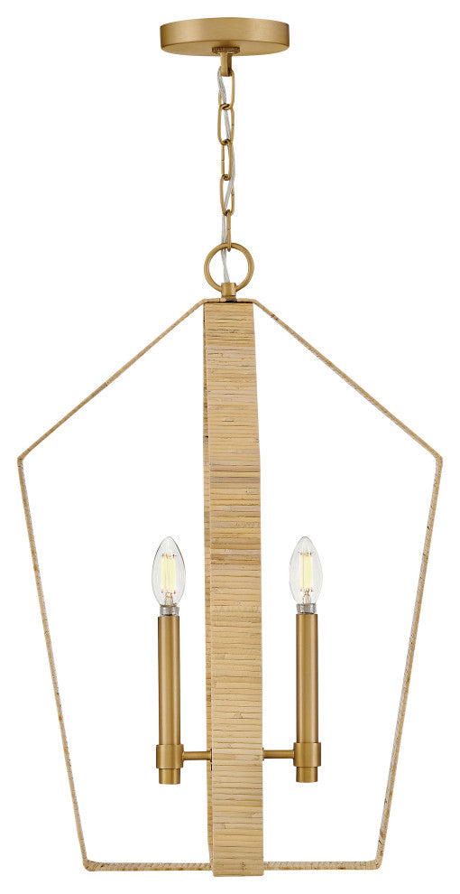 Lark Sammi Large Pendant, Lacquered Brass