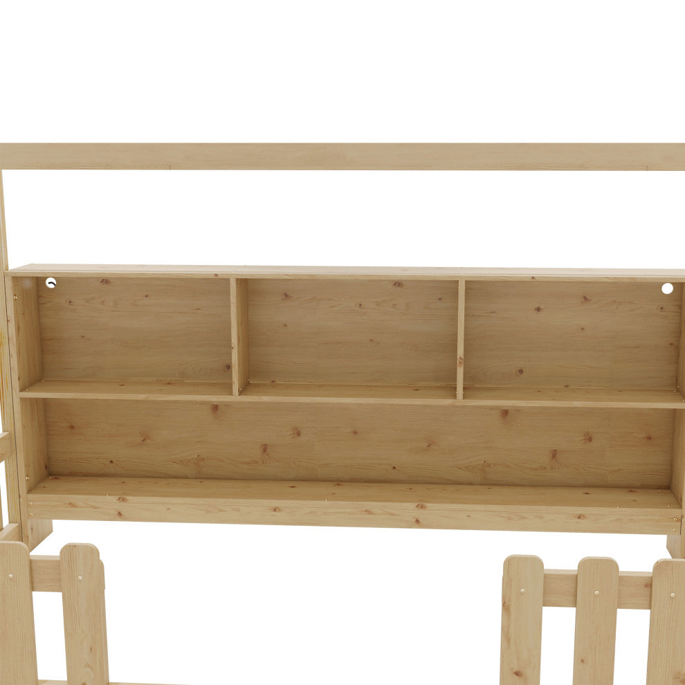 Gewnee Twin Size House Bed with LED Light