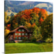 "Swiss Chalet" Wrapped Canvas Art Print, 16"x16"x1.5"