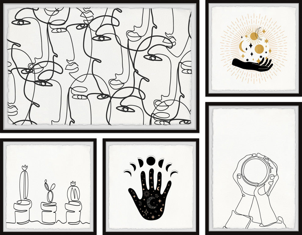 Destiny's Hand Pentaptych, 5-Piece Set
