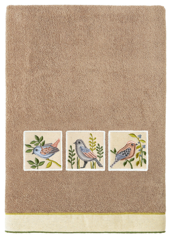 Linum Home Textiles 100% Turkish Cotton BELINDA 3PC Embellished Towel Set