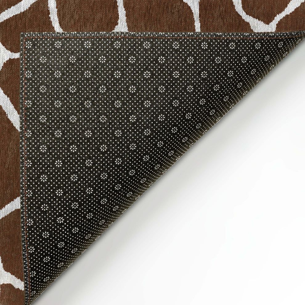 Indoor/Outdoor Mali ML4 Chocolate Machine Washable 2'3" x 7'6" Runner Rug
