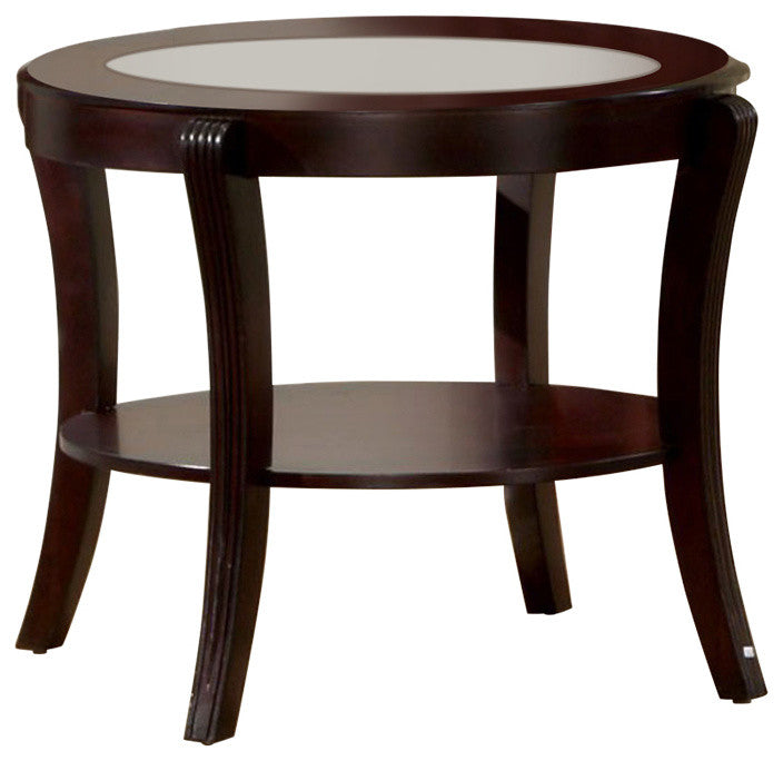Benzara BM123135 Finley Contemporary Style End Table, Expresso Finish