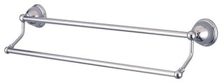 Kingston Brass 18" Dual Towel Bar, Polished Chrome