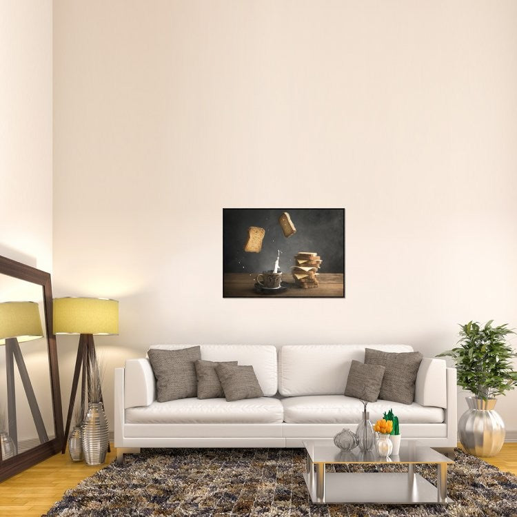 "Splash" Framed Canvas Giclee by Ali Bader, 41x31"