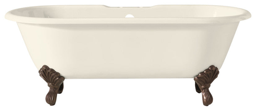 Cheviot Products Regal Cast Iron Bathtub With Faucet Holes and Shaughnessy