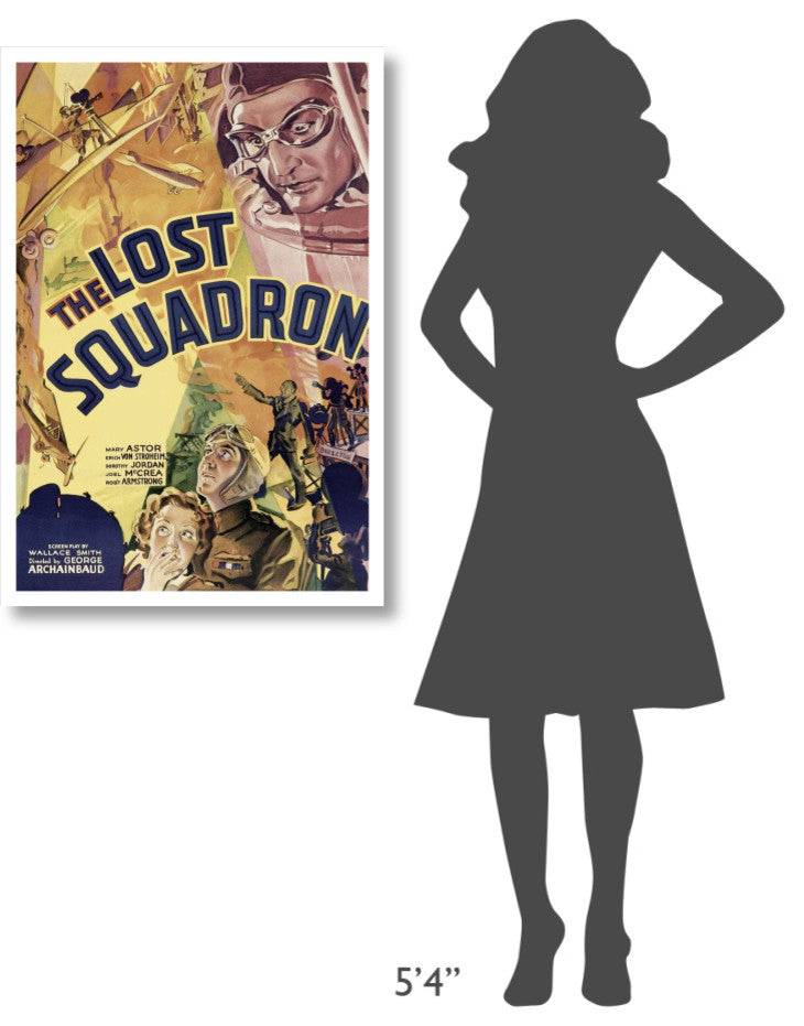 "Vintage Film Posters: Lost Squadron" Digital Paper Print, 26"x38"