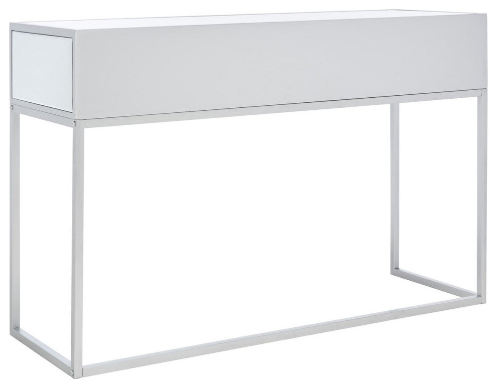 Safavieh Aster 2 Drawer Mirrored Desk, Silver/Mirror