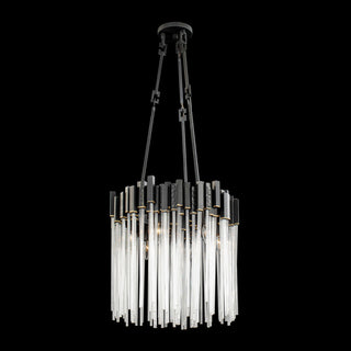 Matrix 6-Lt Pendant - Matte Black/French Gold