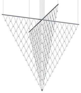 Sonneman 1885.C Constellation Galaxy Matrix 4 Light 78"W LED - Bright Satin