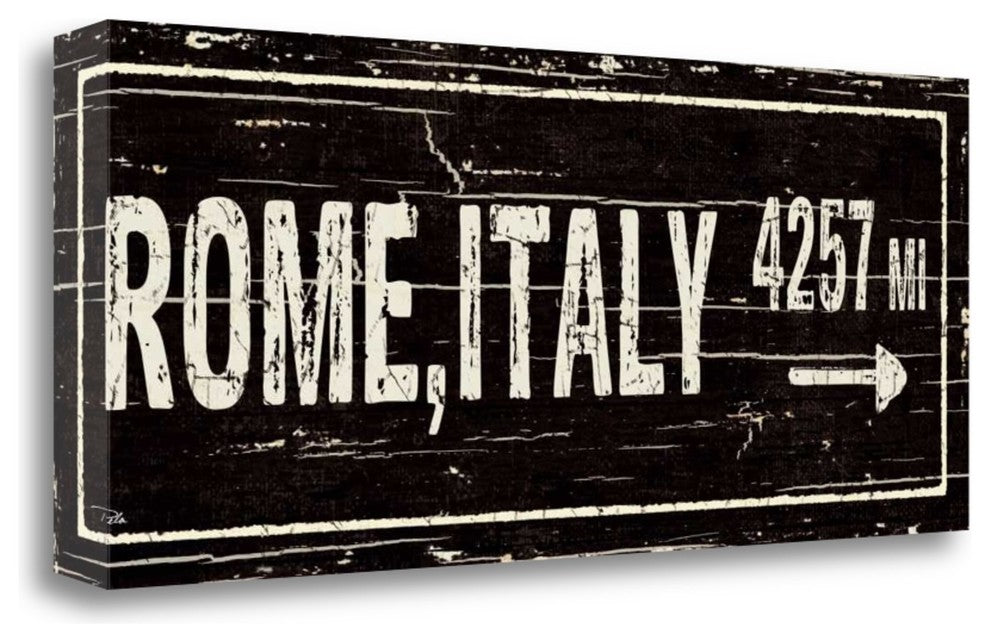 "Destination Signs III" By Pela Studio, Giclee Print on Gallery Wrap Canvas