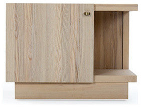 Sierra 30" Left Nightstand, Finish: Dove