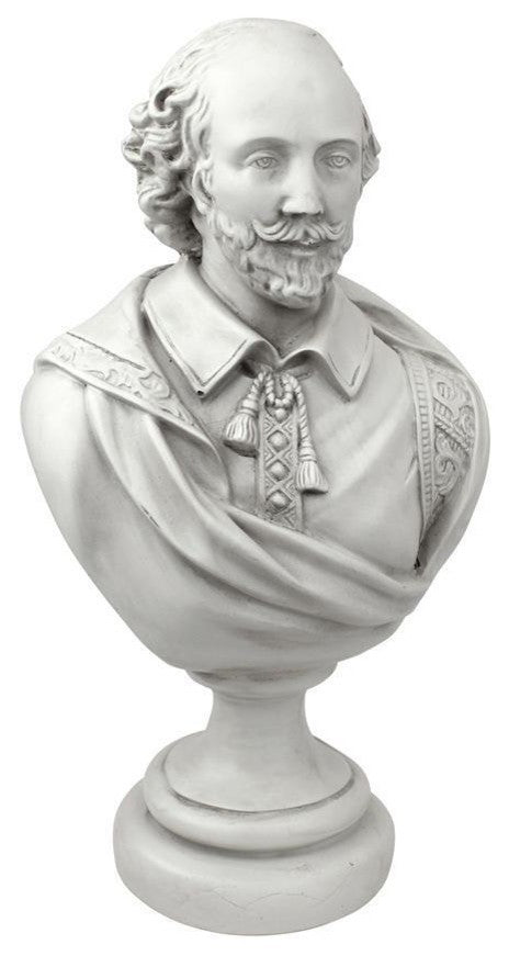 William Shakespeare Marble Resin Bust