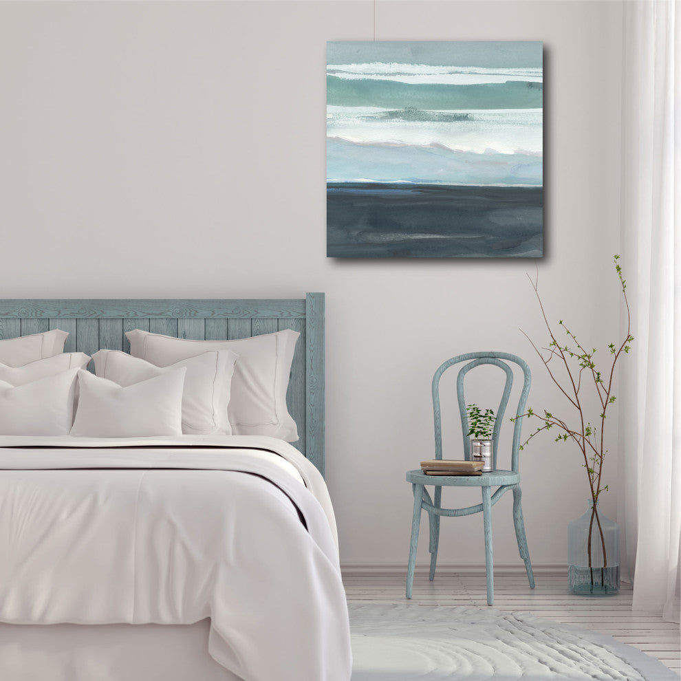 "Teal Sea I" Gallery-Wrapped Canvas Wall Art, 30"x30"