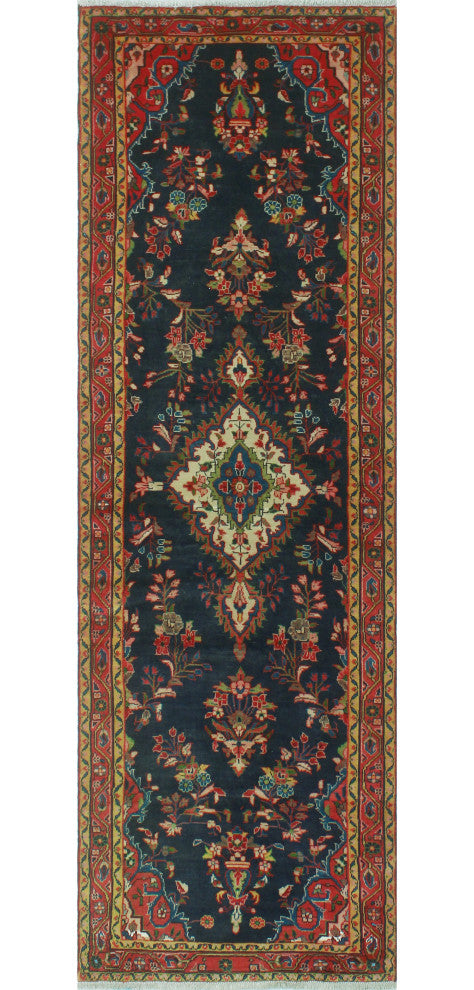 Semi-Antique Ayden Navy Runner
