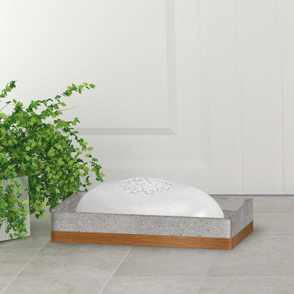 nu steel Concrete 3Pc Set Bath Collection-Stone Grey