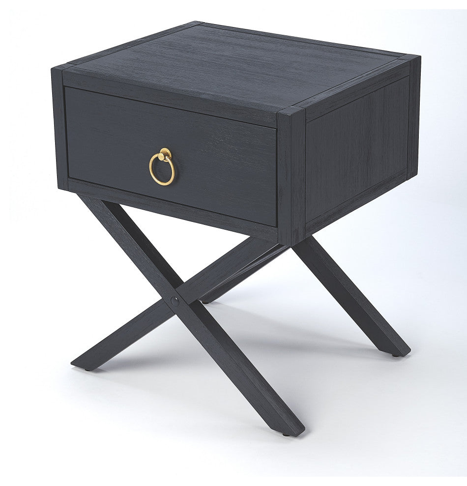Lark Navy Blue End Table, 5385291